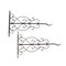 Set of 2 Metal Scroll Plant Hanging Wall Brackets Decorative Home Flower Pot